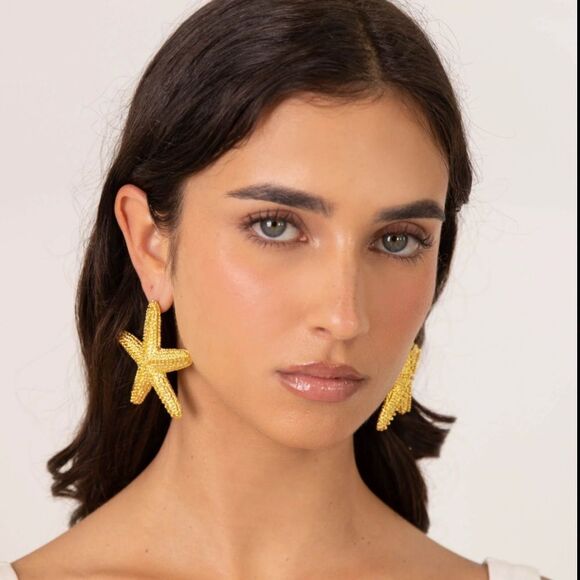 Starfish earrings N191 - Picture 1 of 5